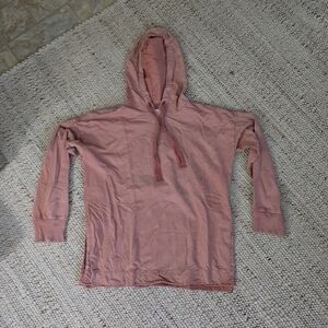 Distressed Aerie Dusty Rose Hooded Sweatshirt